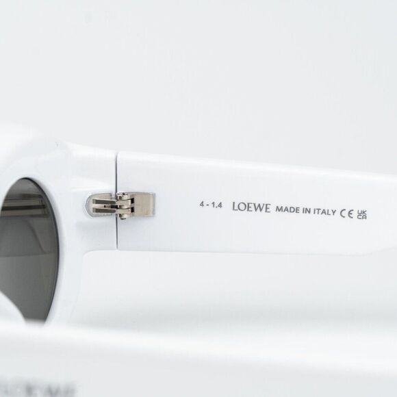 Loewe Paula's Ibiza Men Sunglasses White Silver Mirror Rectangle LW40033I 21C - Picture 7 of 12